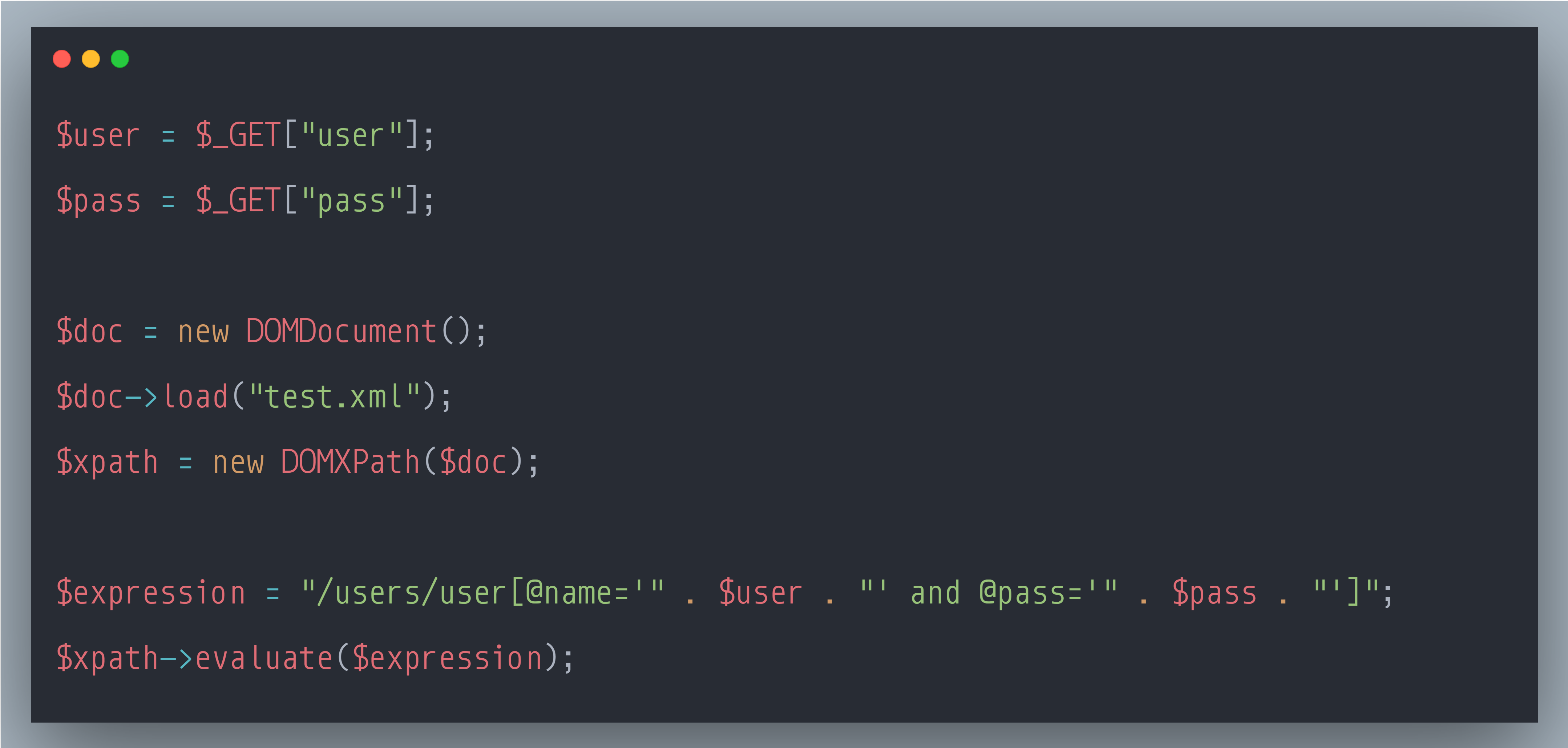 Vulnerable Code